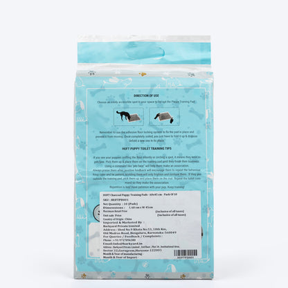 HUFT Charcoal Puppy Training Pads - (60 X 45 cm)