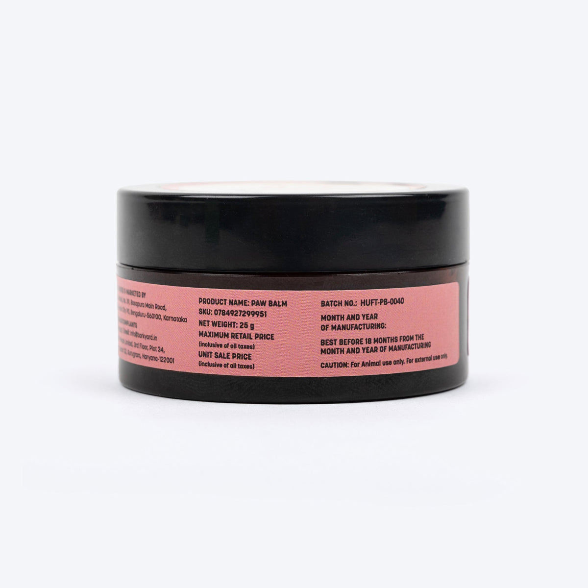 HUFT Organic Paw Balm For Dogs - 25 gm