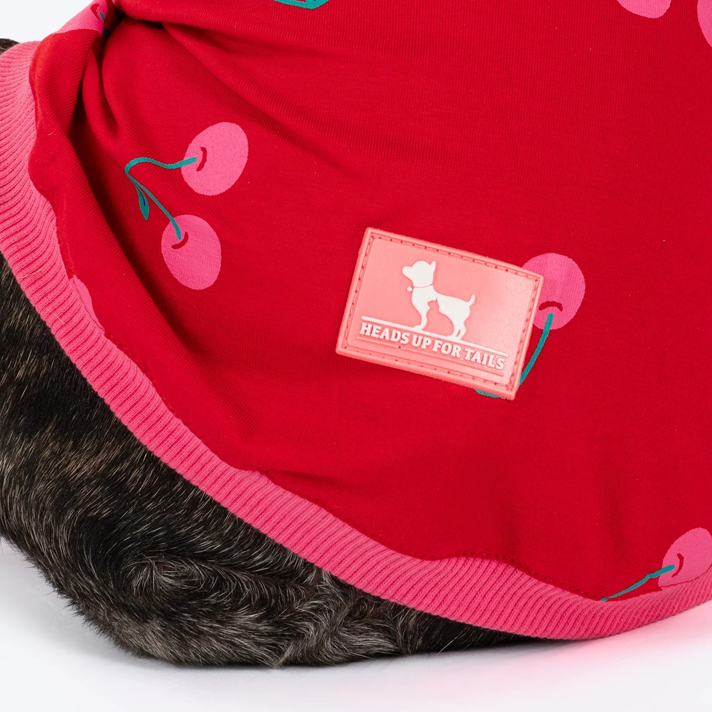 HUFT Cherry Pop Printed T-Shirt For Small Dog - Red