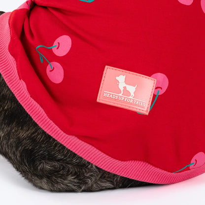 HUFT Cherry Pop Printed T-Shirt For Small Dog - Red