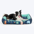 HUFT Jungle Dreams Lounger Bed For Dog - Blue