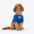 HUFT I Woof You Printed T-Shirt For Dog - Navy Blue