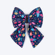 HUFT Bloomscape Printed Lady Bow Tie for Dog - Navy