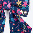 HUFT Bloomscape Printed Lady Bow Tie for Dog - Navy