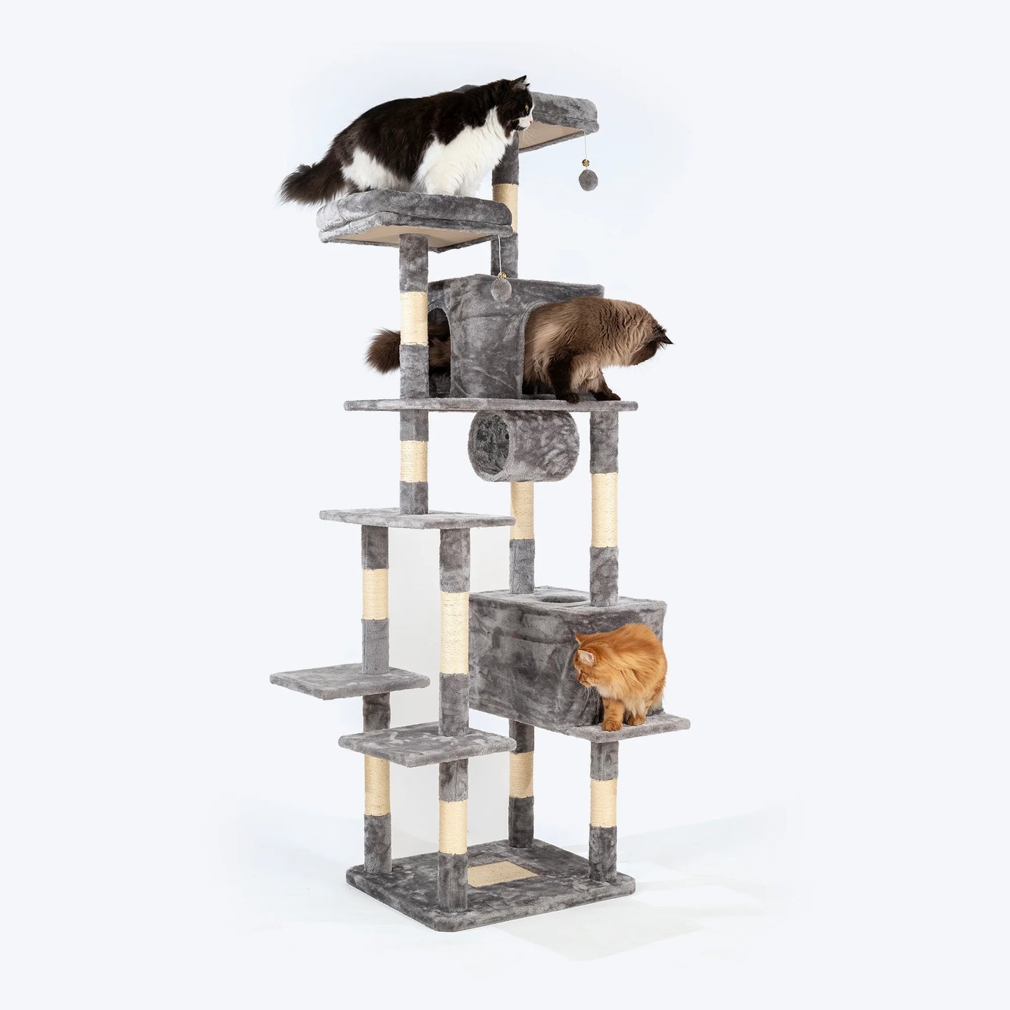 HUFT Pawfect Peak Multipurpose Cat Tree - Grey
