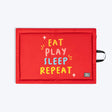 HUFT Eat Sleep Play Repeat Dog Mat - Red