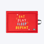 HUFT Eat Sleep Play Repeat Dog Mat - Red