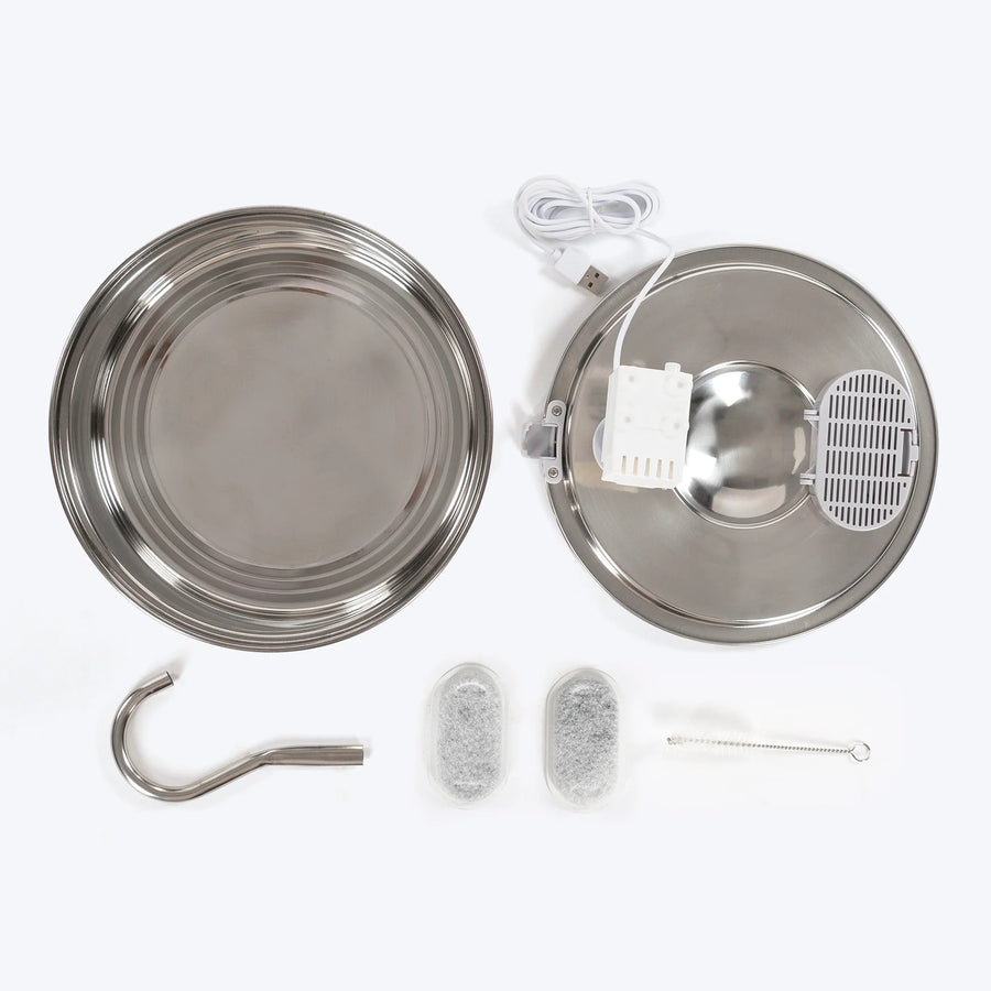 HUFT Stainless Steel Water Fountain For Dog & Cat