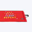 HUFT Eat Sleep Play Repeat Dog Mat - Red