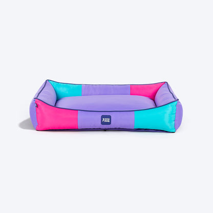 Dash Dog Color Cascade Water repellant Lounger Dog Bed -Multicolor