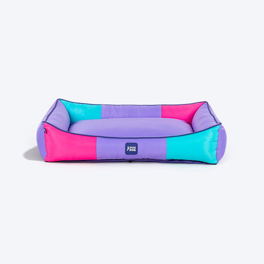 Dash Dog Color Cascade Water repellant Lounger Dog Bed -Multicolor
