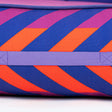 Dash Dog Chevron Water Repellent Lounger Dog Bed - Purple & Orange