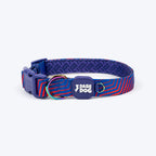 Dash Dog Chevron Padded Collar For Dog - Purple
