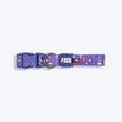 Dash Dog Pixel Padded Collar For Dog - Purple