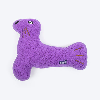 Dash Dog Silly Sea Lion Squeaky Plush Toy For Dog - Purple