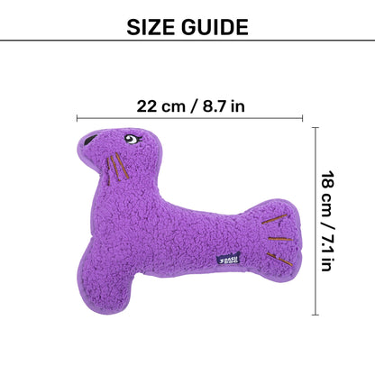 Dash Dog Silly Sea Lion Squeaky Plush Toy For Dog - Purple