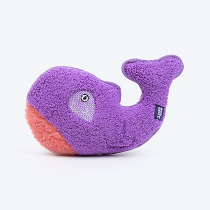 Dash Dog Wowie The Whale Squeaky Plush Toy For Dog - Purple