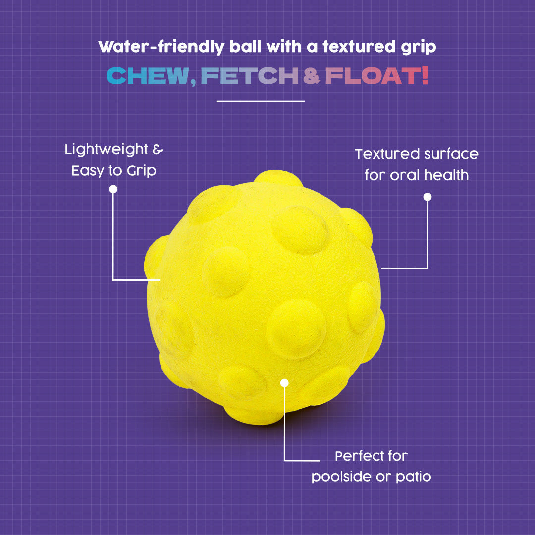 Dash Dog Mello-Yello Bubble Ball Toy Dog Toy