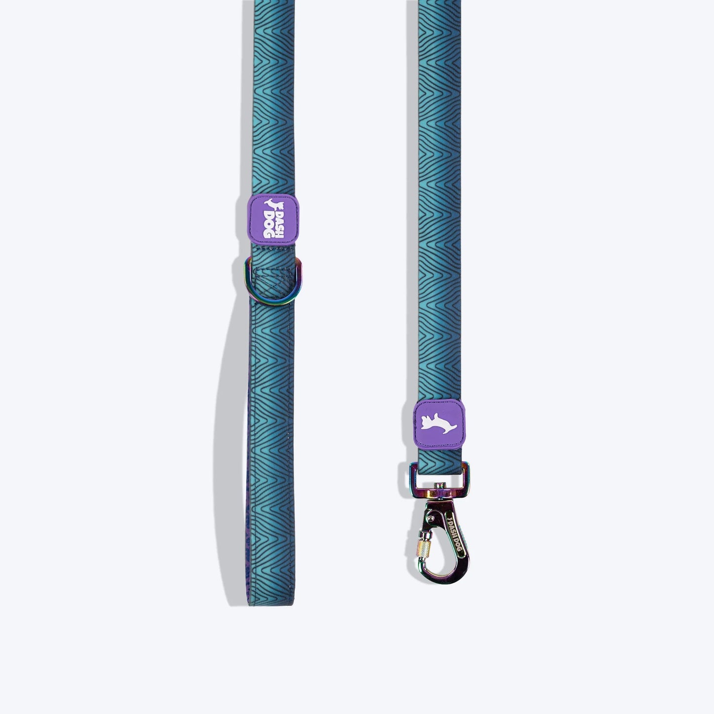 Dash Dog Trail Tails Waterproof Collar & Leash Set For Dog - Blue
