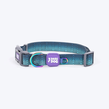 Dash Dog Trail Tails Waterproof Collar & Leash Set For Dog - Blue