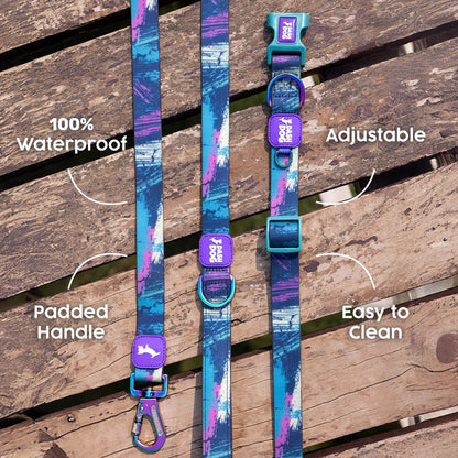 Dash Dog Wild Ridge Waterproof Collar & Leash Set For Dog - Green