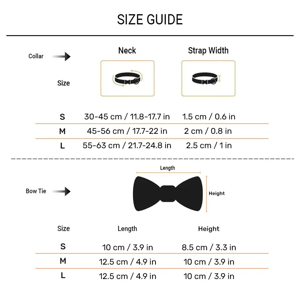 HUFT Pawsome Blossom Bow Tie With Collar For Dog - Green & Pink