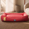HUFT Teddy Classic Lounger Dog Bed - Red