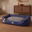 HUFT Giraffe Classic Lounger Bed For Dog - Grey & Navy