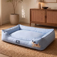 HUFT Doggie Classic Lounger Bed For Dog - Blue