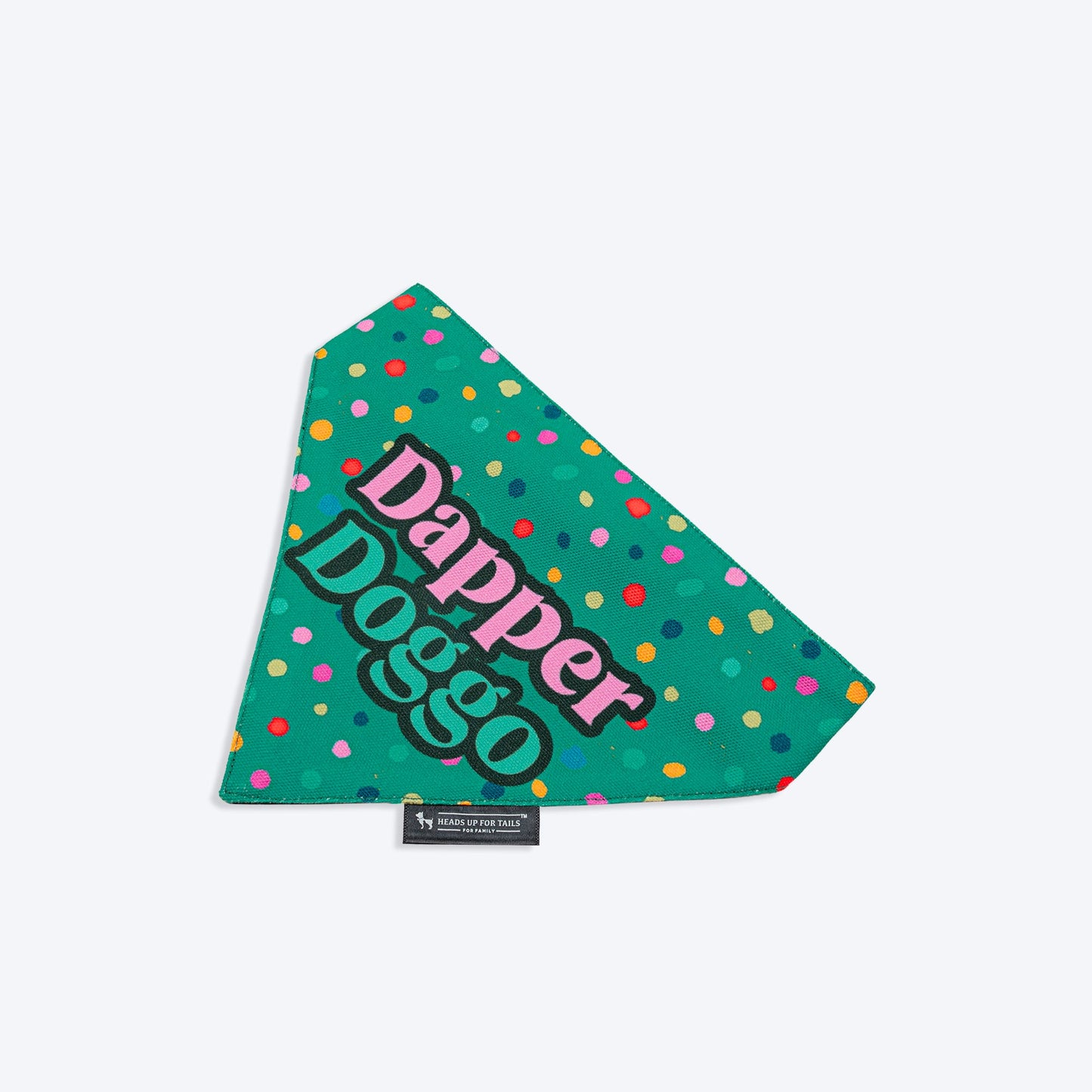 HUFT Dapper Doggo Printed Dog Bandana - Green_06