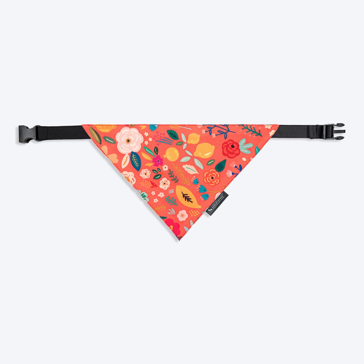 HUFT Blooming Days Printed Dog Bandana - Orange_06