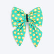 HUFT Heartpop Printed Lady Bow Tie For Dog - Sea Green