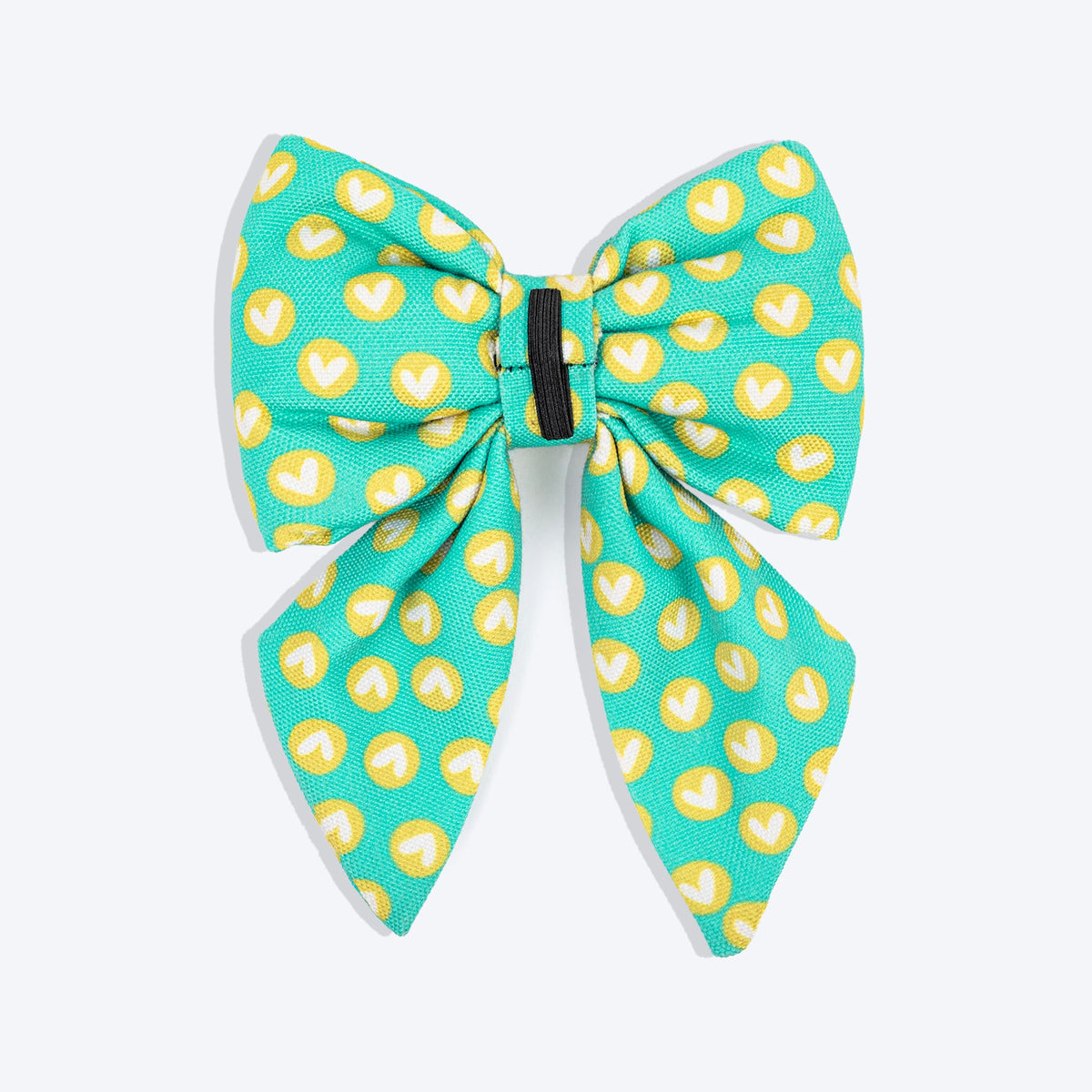 HUFT Heartpop Printed Lady Bow Tie For Dog - Sea Green