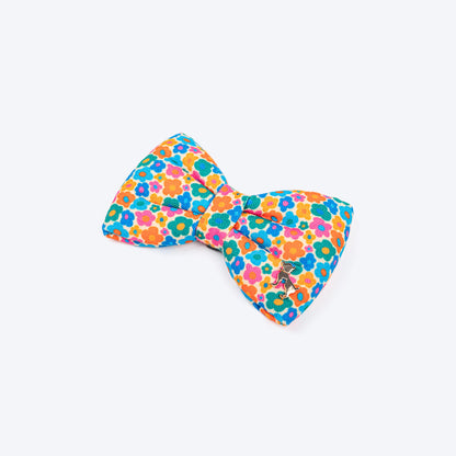 HUFT Bloomburst Printed Bow Tie For Dog - Multicolor