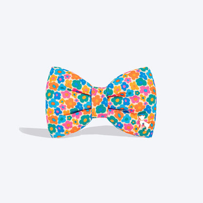 HUFT Bloomburst Printed Bow Tie For Dog - Multicolor