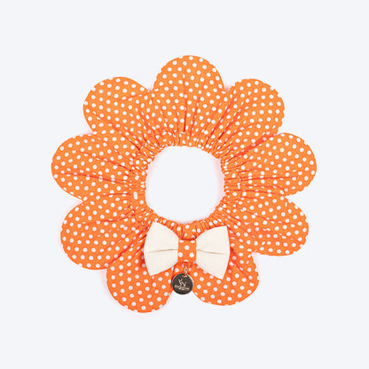 HUFT Polka Paws Scarf For Cat & Puppy - Orange