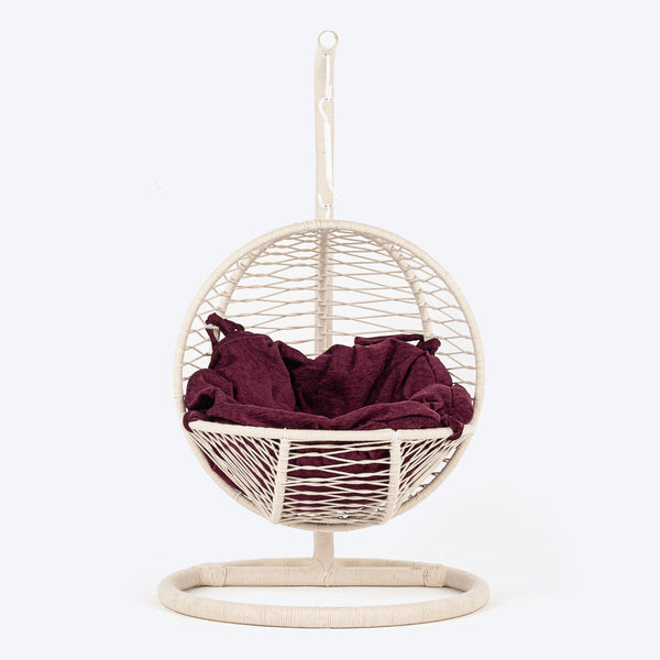 HUFT Purrfect Hanging Bed With Cushion For Cat - White