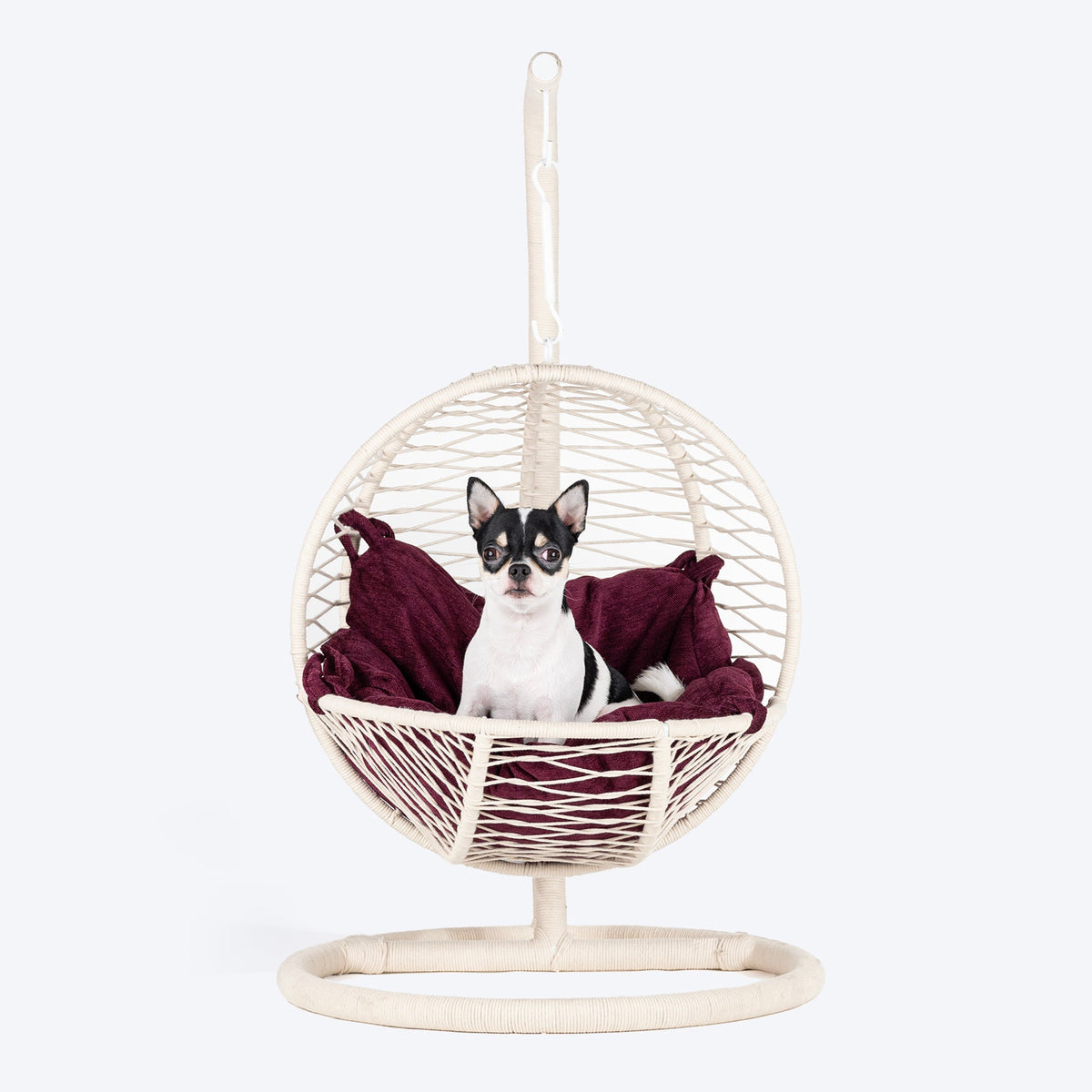 HUFT Purrfect Hanging Bed With Cushion For Cat - White