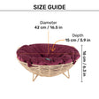 HUFT Feline Cane Bed With Cushion For Cat - Beige