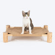 HUFT Elevated Cot Bed For Cats - Brown