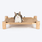 HUFT Elevated Cot Bed For Cats - Brown