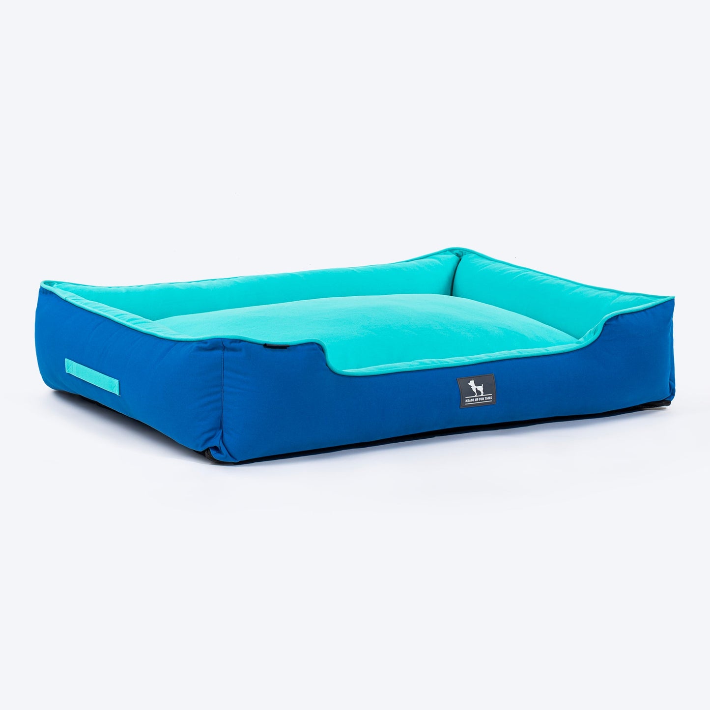 HUFT Classic Lounger Dog Bed - Blue & Turquoise