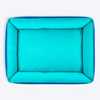 HUFT Classic Lounger Dog Bed - Blue & Turquoise