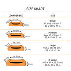 HUFT Walnut Weave Lounger Bed For Dog - Brown