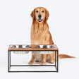 HUFT Furry Feast Wooden Diner With Steel Inserts For Dogs