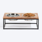 HUFT Furry Feast Wooden Diner With Steel Inserts For Dogs