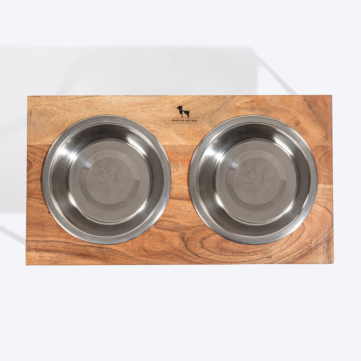 HUFT Furry Feast Wooden Diner With Steel Inserts For Dogs