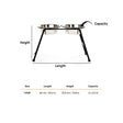 HUFT High Double Diner Stand With Steel Bowl Inserts For Dogs - Black - L