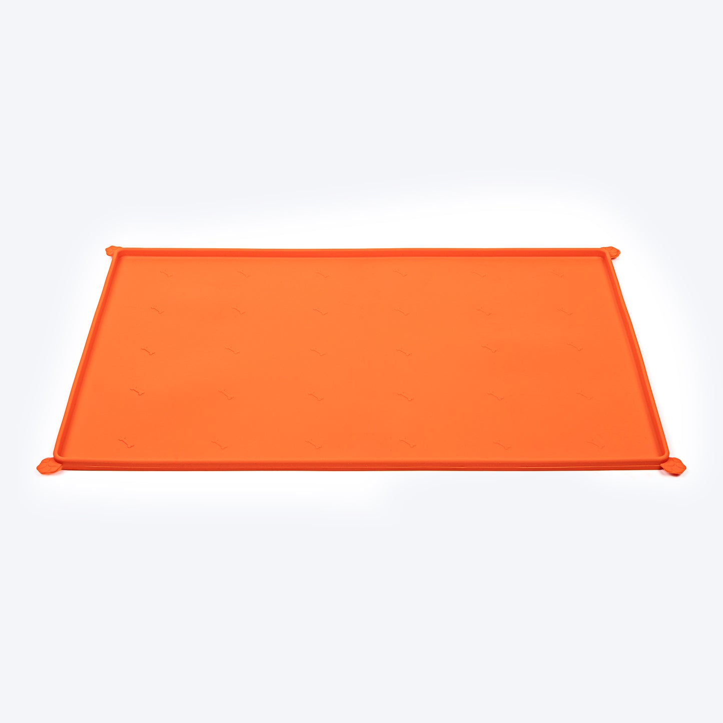 HUFT Anti Spill Rectangle Bowl Mat For Dog & Cat - Orange