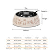 HUFT Wag And Doodle Printed Melamine Bowl With Steel Inserts For Dog - Beige